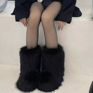 Fluffy Faux Fur Boots