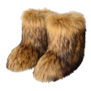 Winter Furry Faux Fur Boots