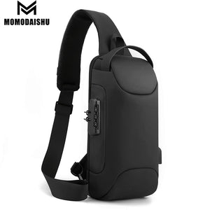 Anti-theft Shoulder Sling Multifunction Short Travel Waterproof USB Bag