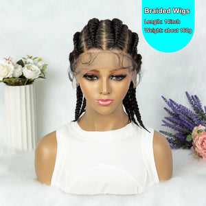 KIMA Full Lace Cornrow Box Braided Synthetic Wig