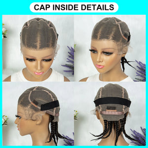 KIMA Full Lace Cornrow Box Braided Synthetic Wig