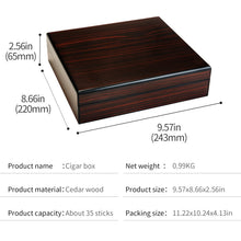 Cedar Wood 35pce Cigar Humidor