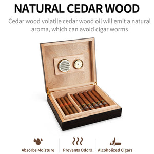 Cedar Wood 35pce Cigar Humidor