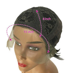 Straight Pixie Cut Transparent Lace Human Hair Wig