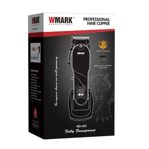 WMARK NG-407 Transparent Style With  Charge Stand Hair Trimmers