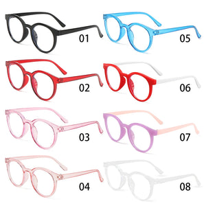 Round Anti-blue Light Eyeglasses Ultra Light Frame