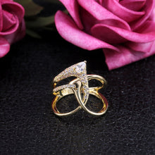 Irregular Design Magical Witch Golden Twist Ring