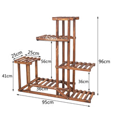 6 Tiered Wood Plant Stand