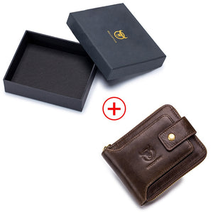 Genuine Leather RFID Multifunction Wallet