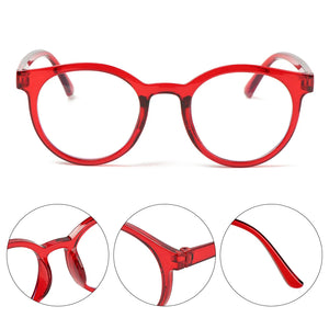 Round Anti-blue Light Eyeglasses Ultra Light Frame