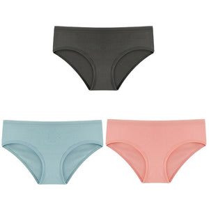 Cotton Solid Color Low-Rise Briefs