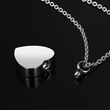 Stainless Steel Cremation Urn Necklace Keepsake