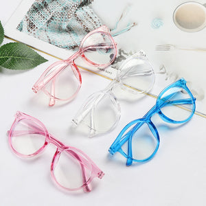 Round Anti-blue Light Eyeglasses Ultra Light Frame