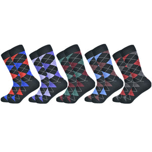 Soft and breathable Cotton Classic Pattern Argyle Socks