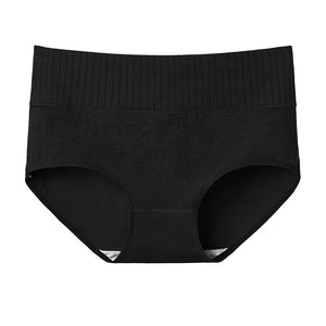High Waist Solid Color Breathable Seamless Briefs