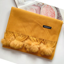 Solid Color Soft Hairball Scarf