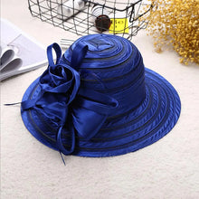 Lace Wide Brim Church Hat with Bow