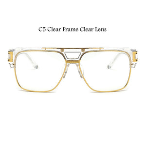 Oversized Clear Lens Glasses