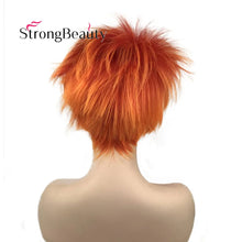 Strong Short Synthetic Orange Wigs