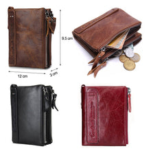 Genuine Crazy Horse Cowhide Leather Wallet