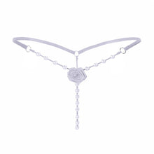 Rose Decorated Pearl G-String