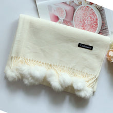 Solid Color Soft Hairball Scarf