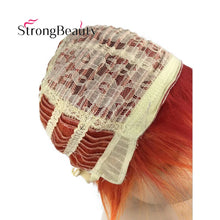 Strong Short Synthetic Orange Wigs