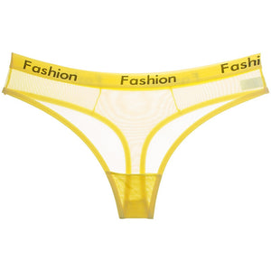 Transparent Low-Rise Fashion Thongs