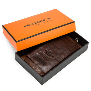 Genuine Leather Rfid Blocking Wallet
