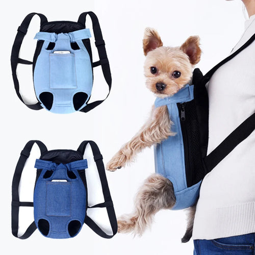 Denim Backpack Pet Carrier