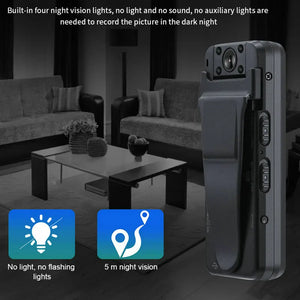 Vandlion Body Mounted Digital Camera WiFi HD DVR Video Recorder Cam 180 Degree Night Vision Motion Detection