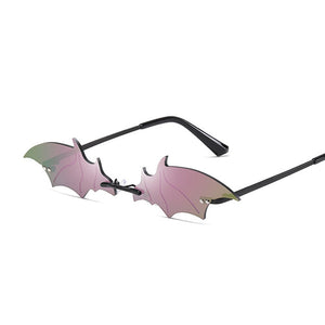 Rimless Bat Shaped Sunglasses