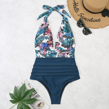Two-tone One Piece Swimsuit