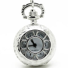 12pcs/lot Vintage Floral Print Pocket Watch