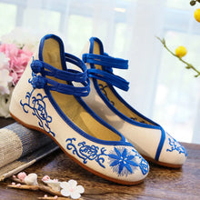 Veowalk Sunflower Embroidered Dance Flats