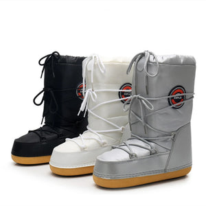 Warm Thick Mid-Calf Slip-on Waterproof Non-Slip Platform Boots