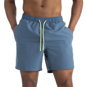 Comfortable Fit Drawstring Closed Swimming Trunks