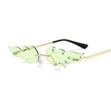 Fashion Rimless Trendy Fire Flame Shades