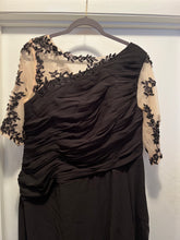 Black Mother of the Bride 3/4 Sleeve Gown SZ 18W