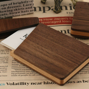Black Walnut Solid Wood Business Card Case