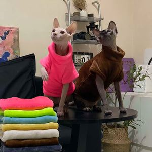 Hairless Cat Thick Double-Sided Flannel Clothes
