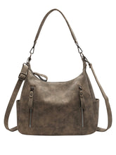 Large Capacity Crossbody Textured Commuter Tote