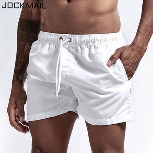 Jockmail Solid Color Smooth Shorts with Pockets