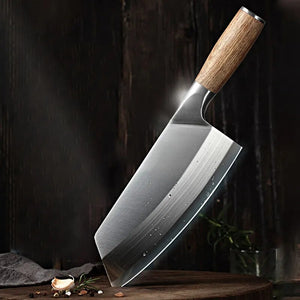Forged Damascus Stainless Steel Cleaver