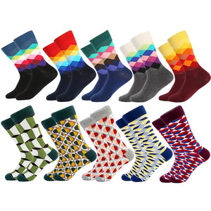 Multiple Pairs Geometric Print Socks