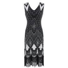 1920S Great Gatsby Tasseled Beaded Sequin Party Dress