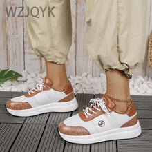 Wedge Heel Lace-Up Breathable Sports Shoes