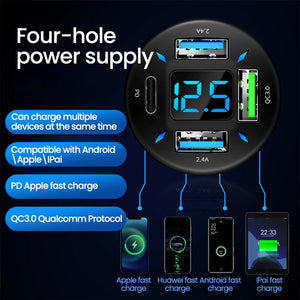 66w 4 Ports USB Quick Charge Electric Device Charger