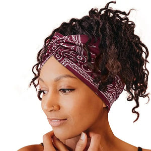 Solid Cross Wide Knotted Headband