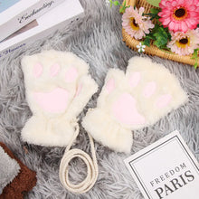 Cat Paw Plush Mittens